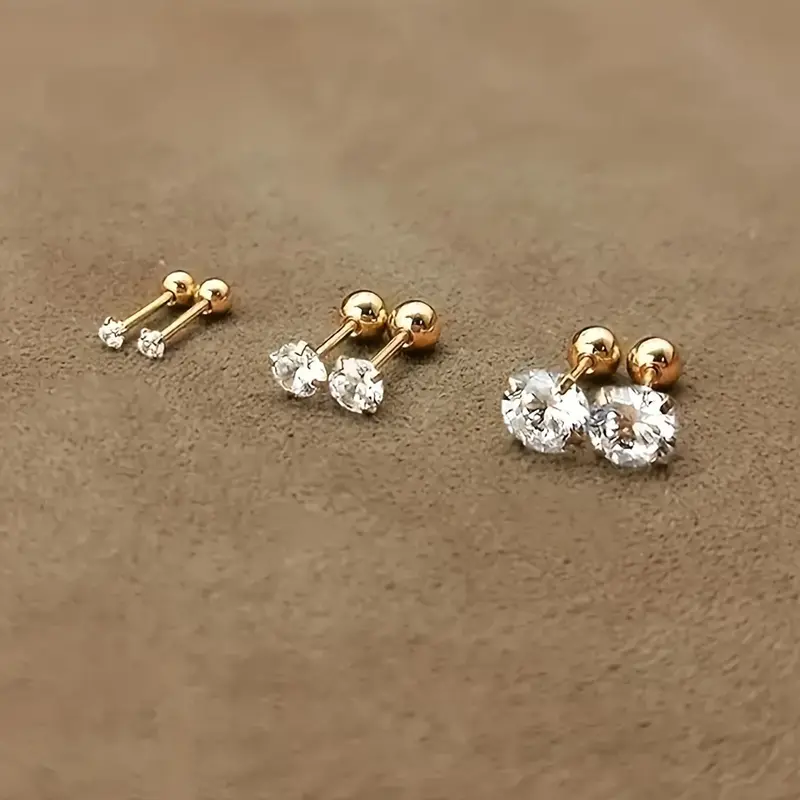 3-Pair Elegant Earring Set