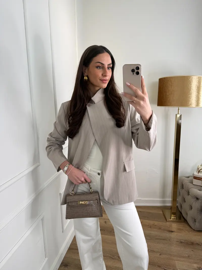3 ways blazer - taupe