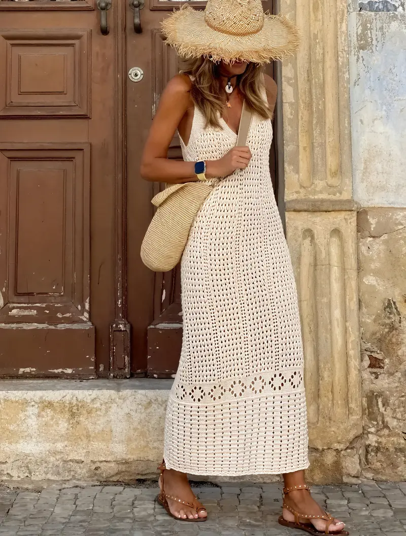 Abito Crochet Maxi - Stile Bohemien