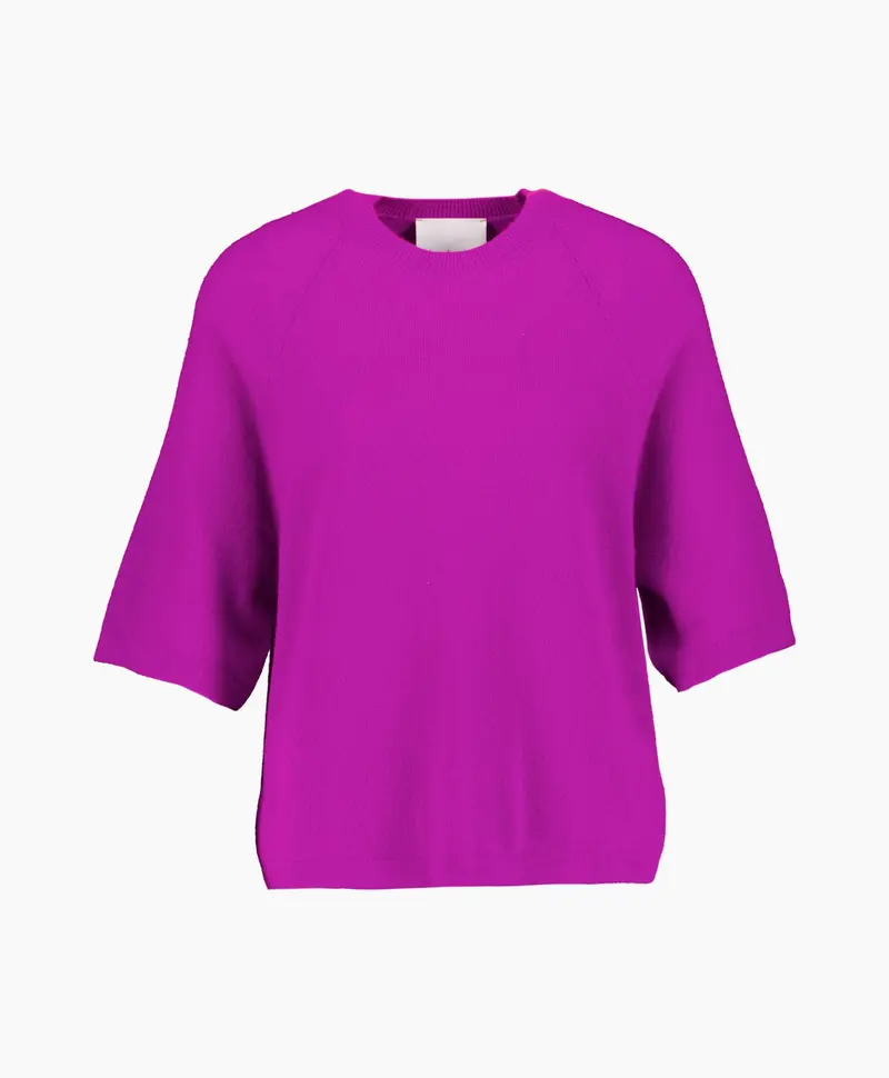 Absolut cashmere leana short sleeve purple neon