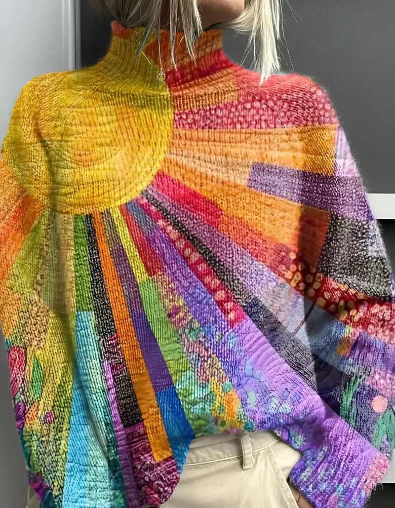 Ada™ | Colorful Turtleneck