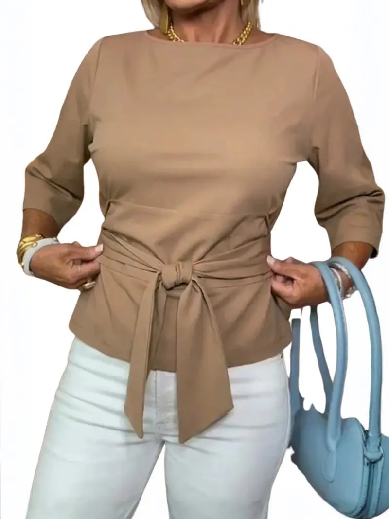 ADJUSTABLE WAIST-TIE TOP FOR WOMEN