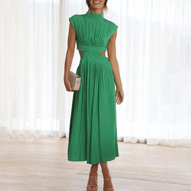 Agata | Sukienka damska | Elegancka letnia sukienka halter na wesele