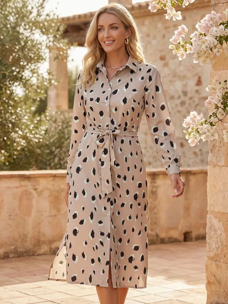 AlexisDress I Kleid mit Leopardenmuster für Frauen