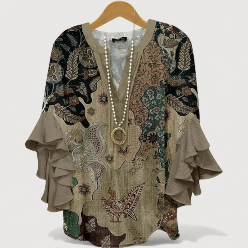ALIANE – BOHO RUFFLE BLOUSE