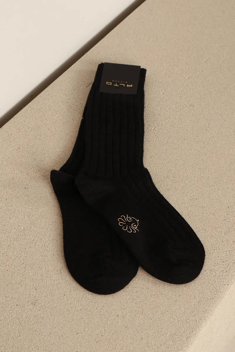 Alto Milano - Sokken - Aster Donna Calzino - Nero