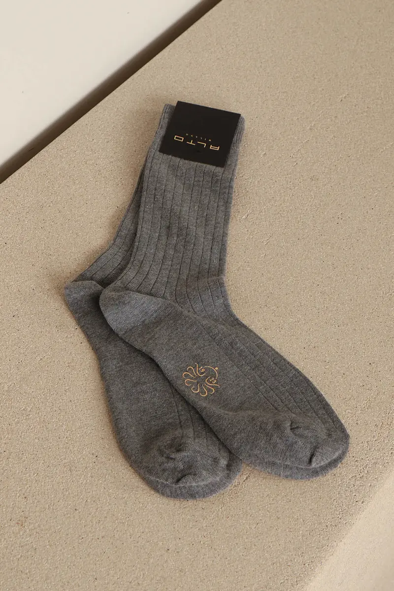 Alto Milano - Sokken - Gold Donna Calzino - Carbone