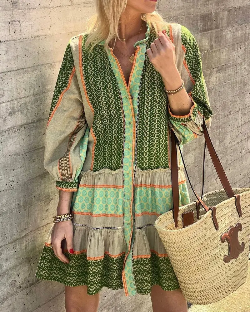 Alyson | Damska tunika wieczorowa – styl boho, zwiewna