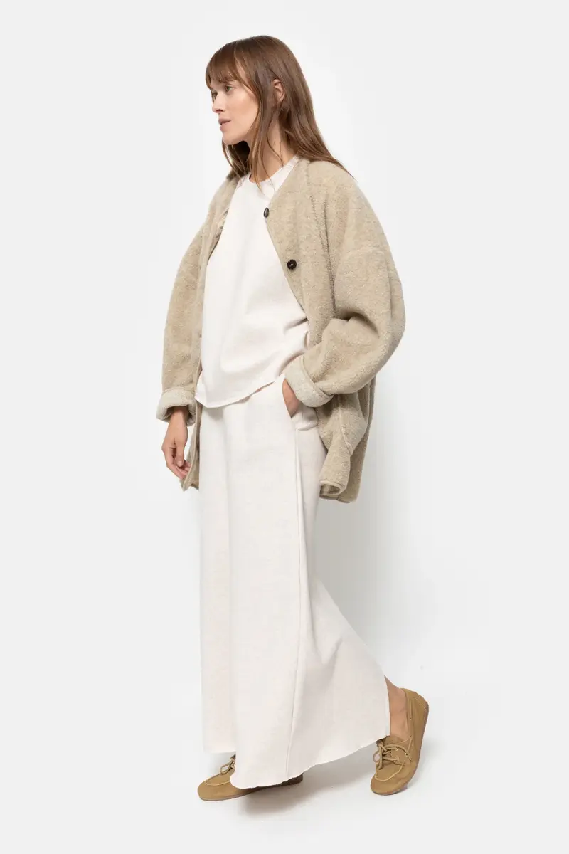 Âme antwerp Hannah teddy oversized jacket beige
