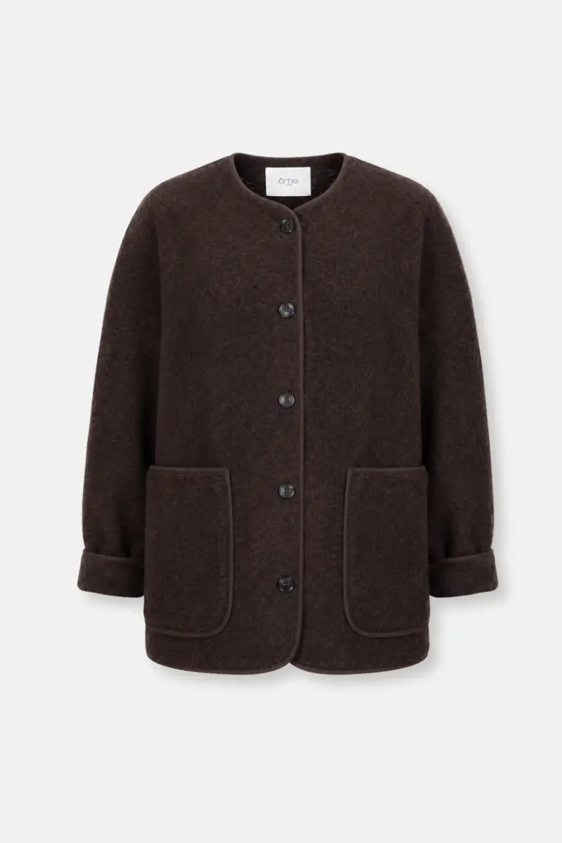 Âme antwerp hannah wool mix brown jacket