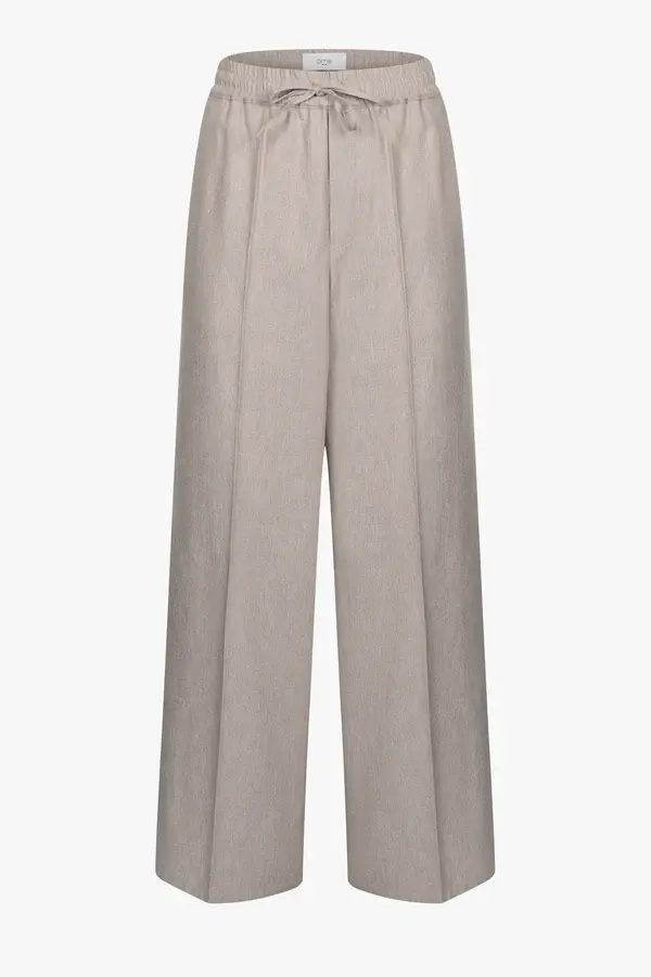 Âme antwerp jules taupe pants elasticated