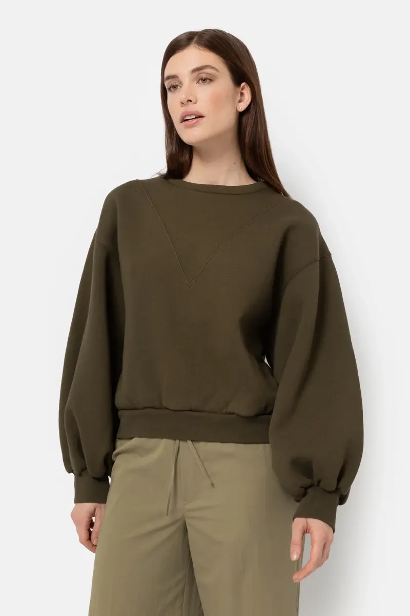 Âme antwerp kim sweatshirt khaki green wm12
