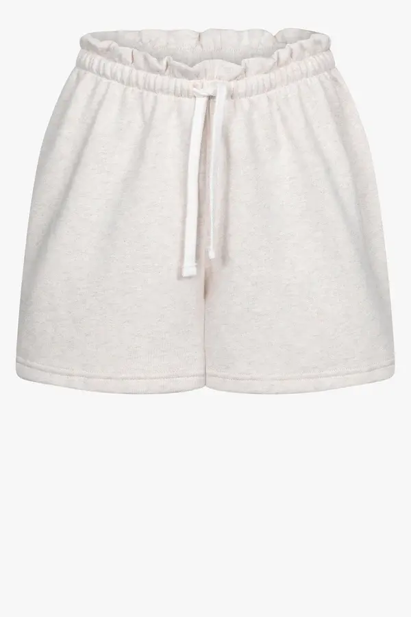 Âme antwerp nature sweat shorts marled ivory