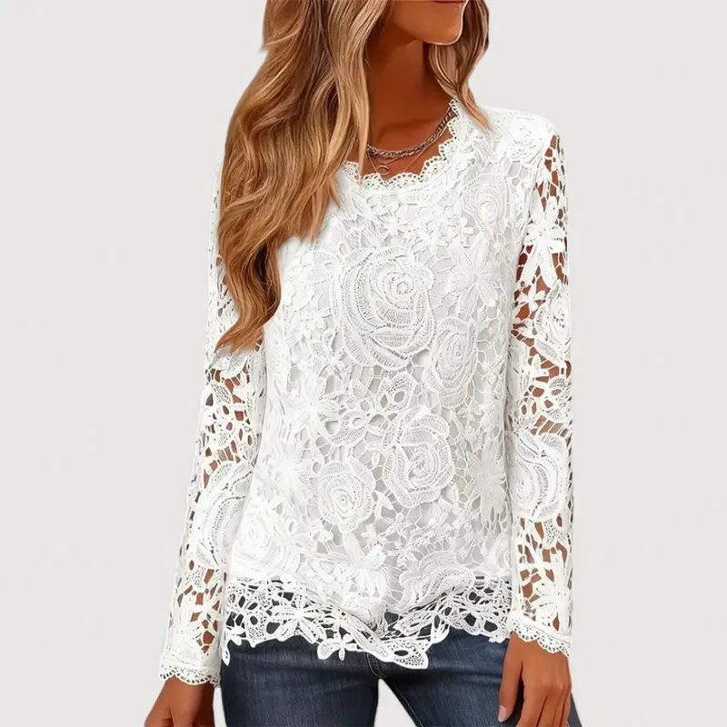 AMELISE – LACE DETAIL TOP