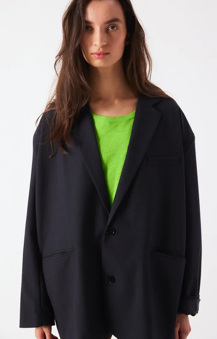 American Vintage AYA15CH25 blazer long ample boutonne