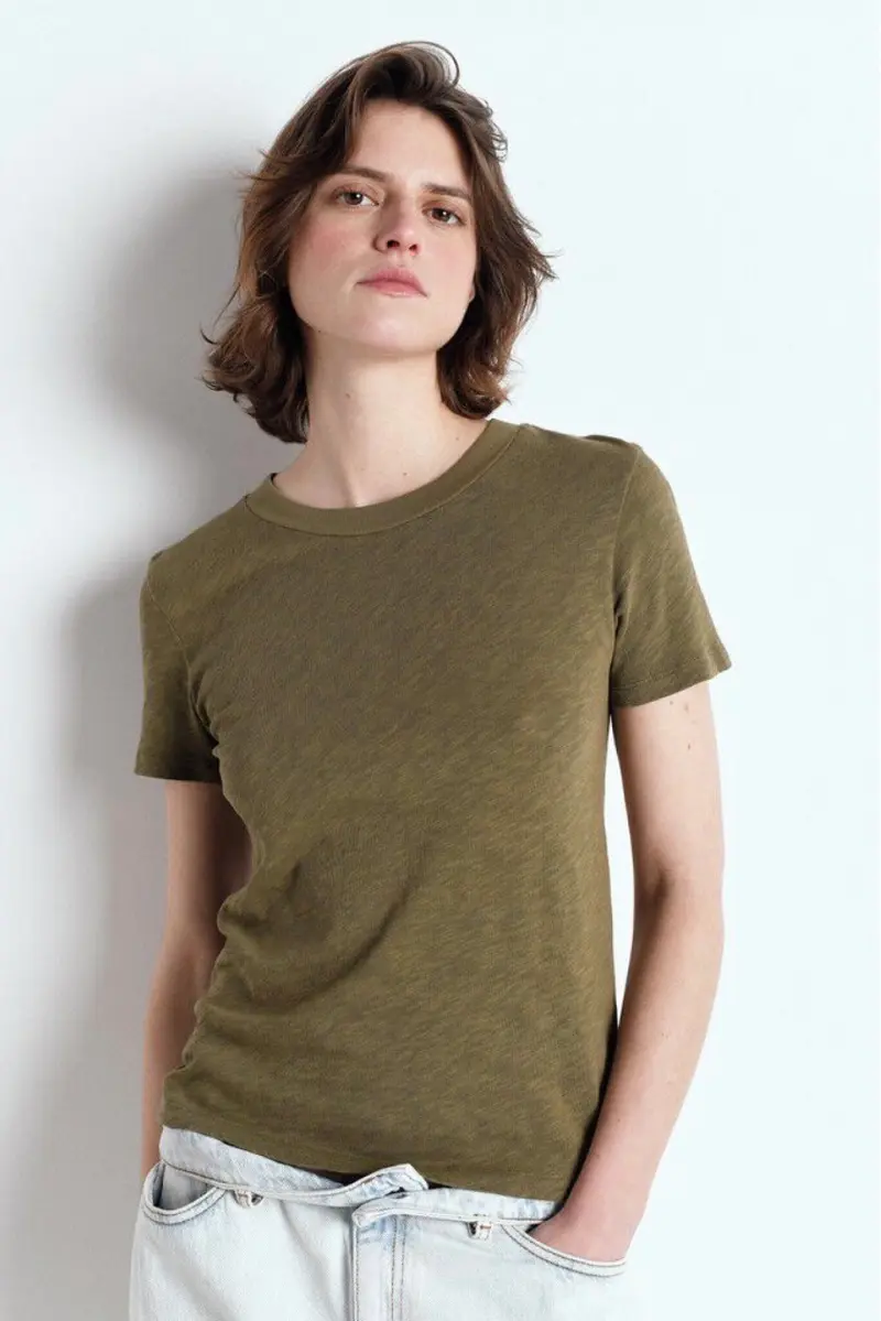 American Vintage SON28G T-Shirt Ajuste Mc Col Rond Buisson Vintage