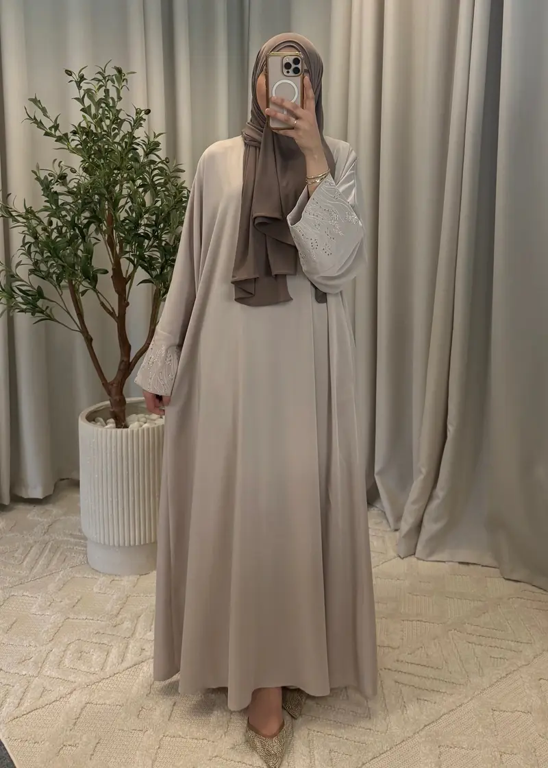 AMINA ABAYA BEIGE
