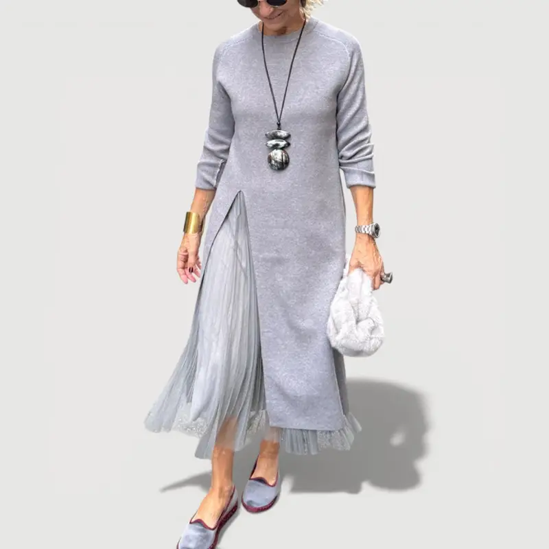 ANNA – LAYERED MIDI DRESS