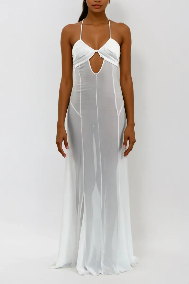 Annisa Mesh Cutout Lace Up
