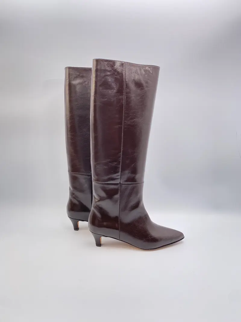 Anonymous Copenhagen Cecilia 40 stiletto crinkled soft calf espresso brown