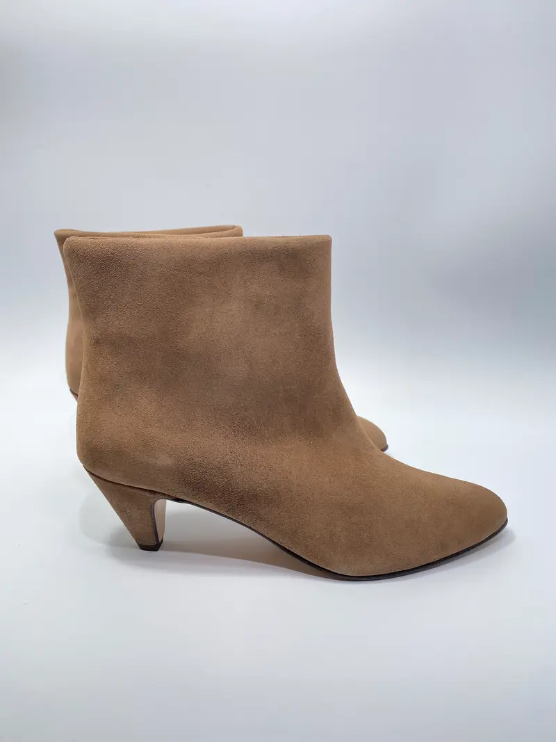 Anonymous Copenhagen Hilly 50 stiletto calf suede dark taupe
