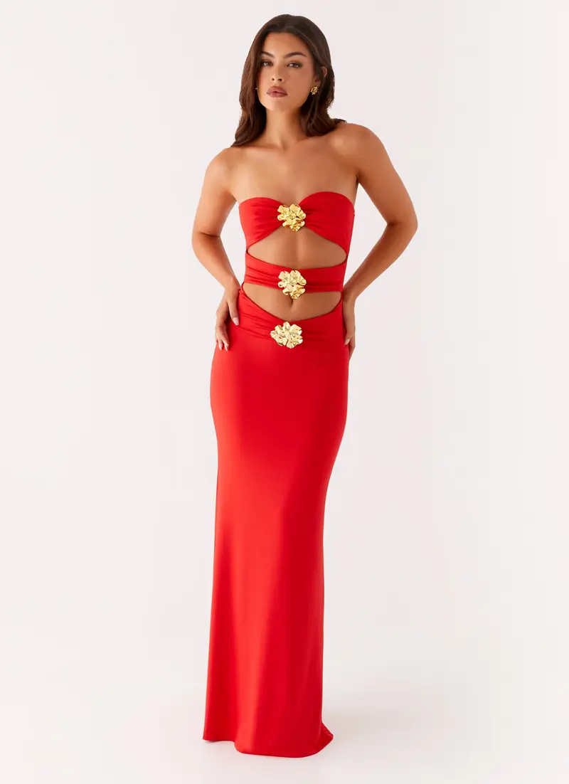 ARIA | Scarlet Bloom Dress