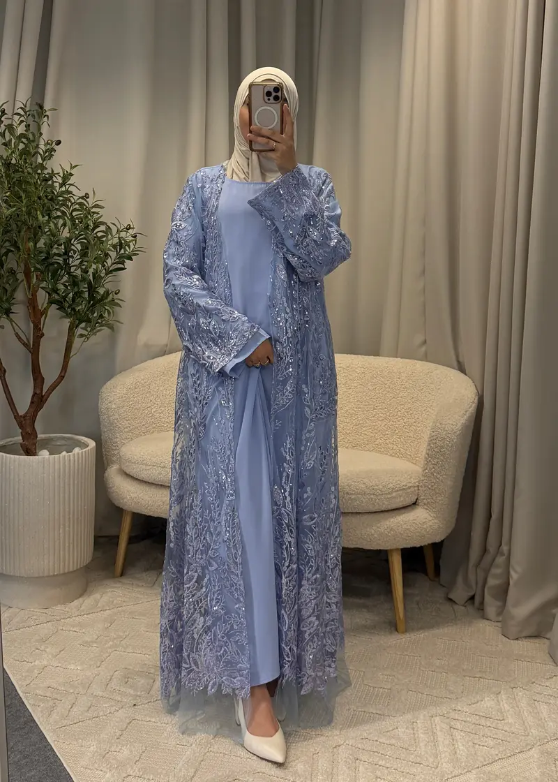 ASMAE ABAYA BLUE