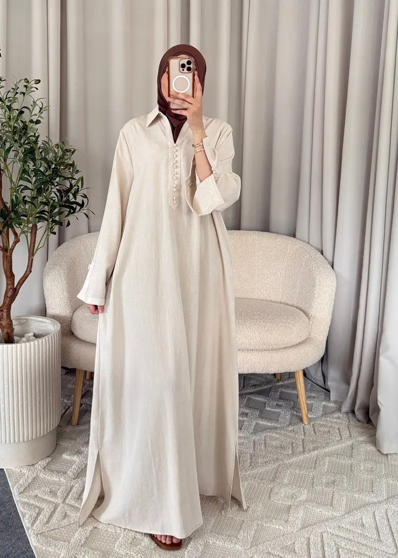 ASSIYAH SFIFFA ABAYA CREAM