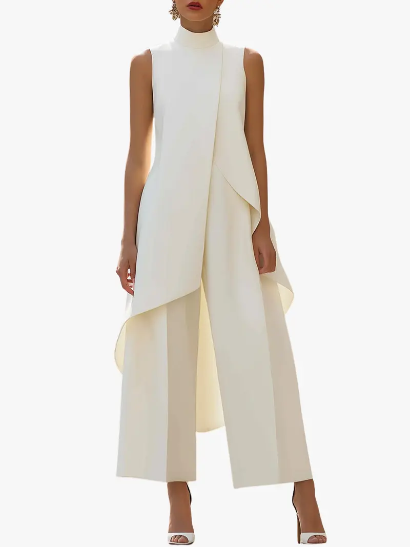 ASYMMETRIC WIDE-LEG SET FOR WOMEN