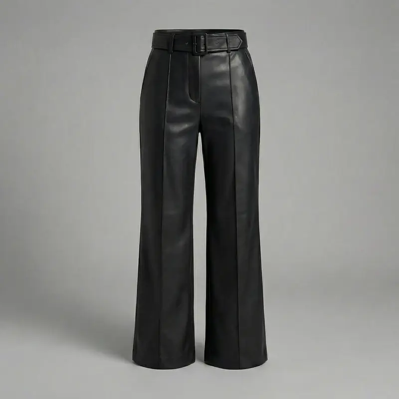 Aureline™ | High Waist Leather Pants