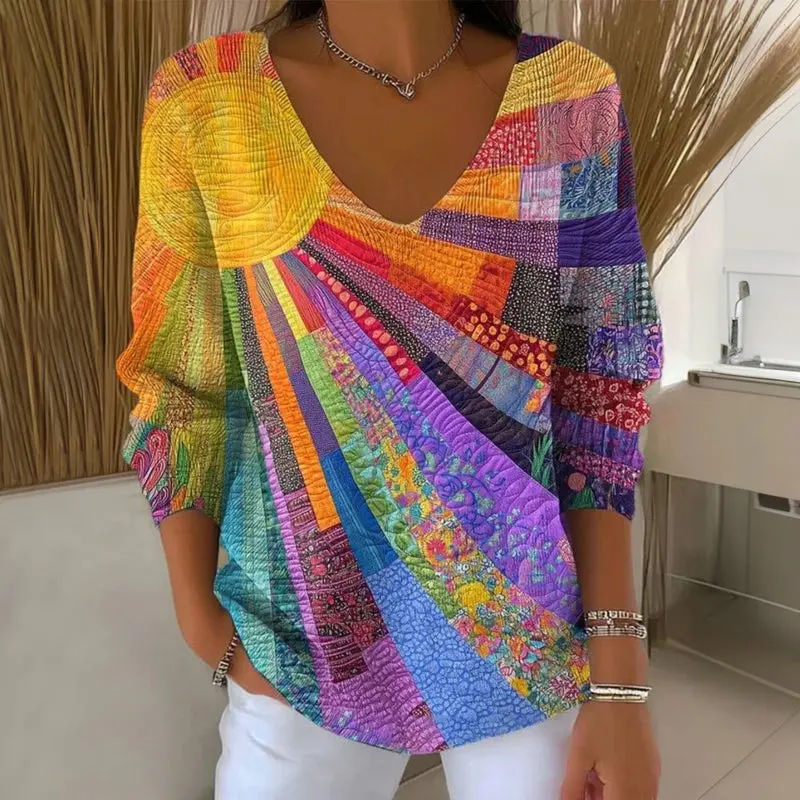 Aurielle™ | Vintage Patchwork Top