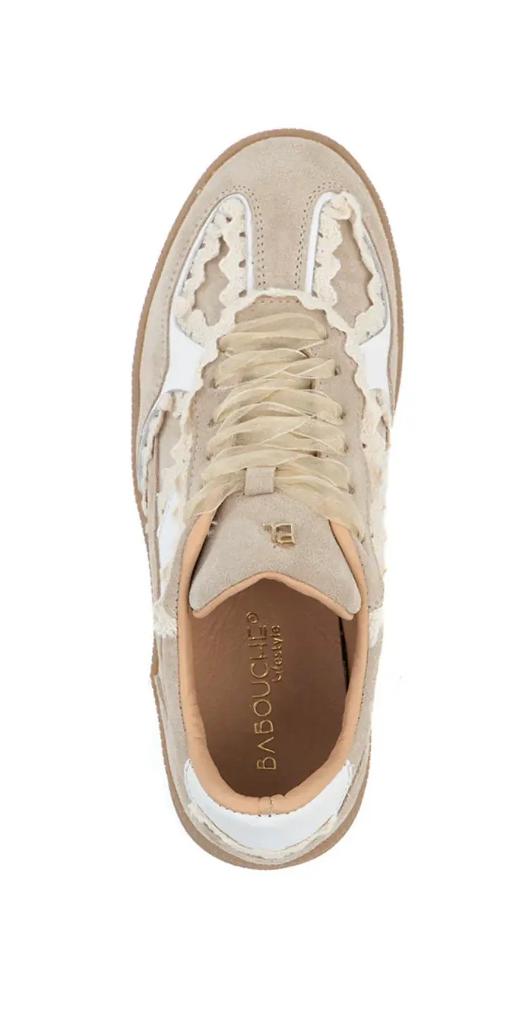 Babouche sneaker Nala beige suede