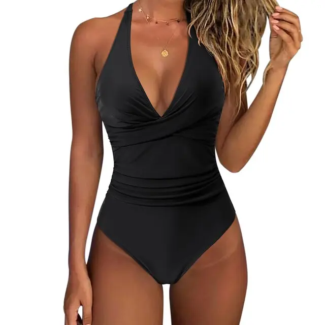 Badeanzug mit Hohem Taille und Push-up - Lauren