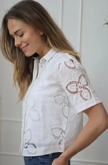 Belluna Fancy blouse wit