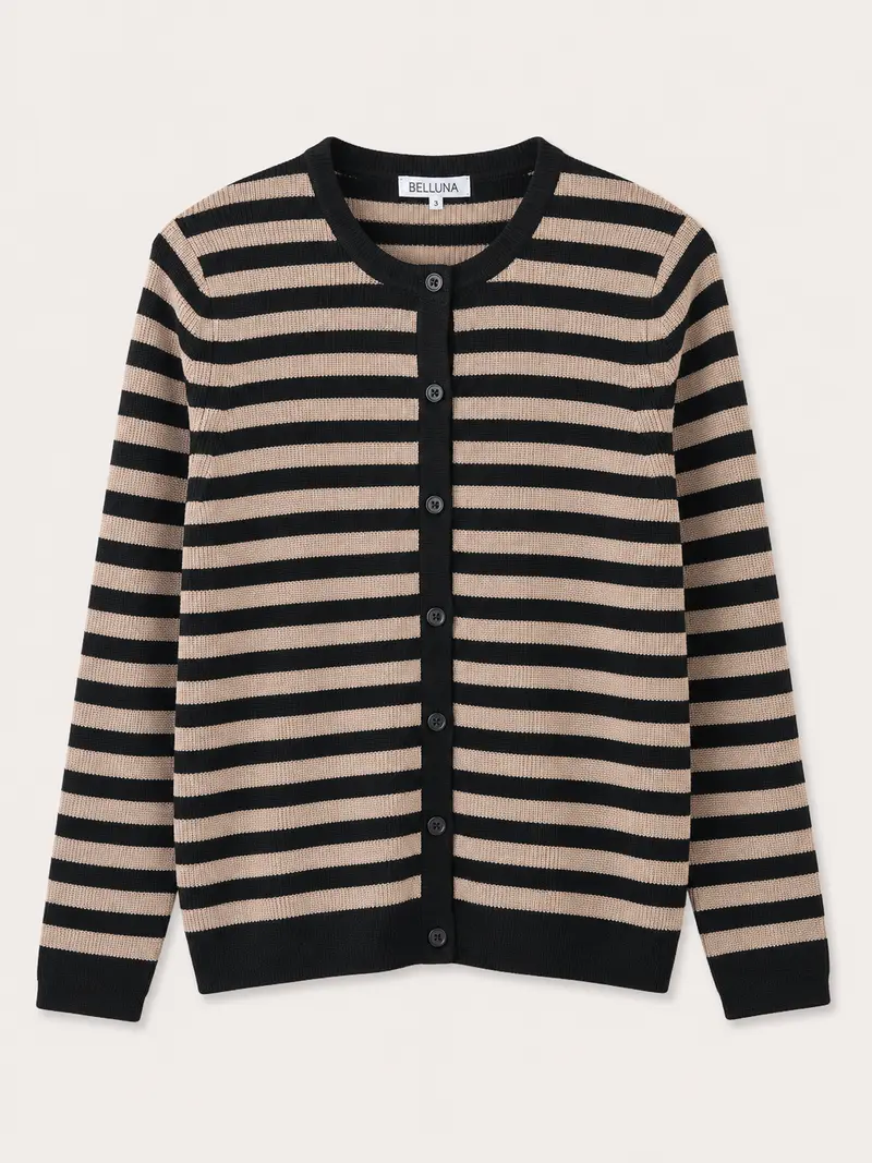 Belluna Kaja vest Noir/beige ( black/beige)