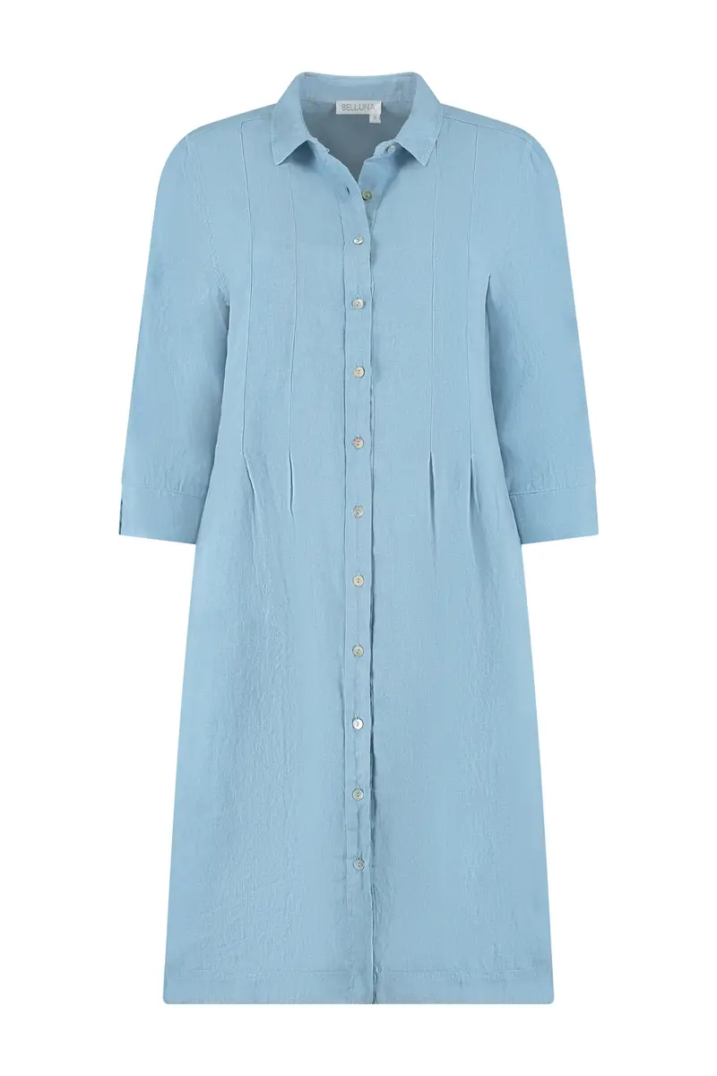 Belluna Midi linnenjurk jade
