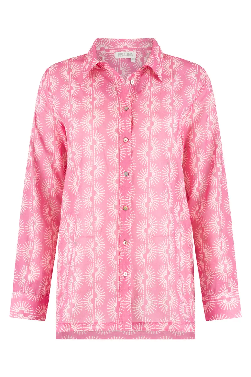Belluna Moni blouse print circle coral