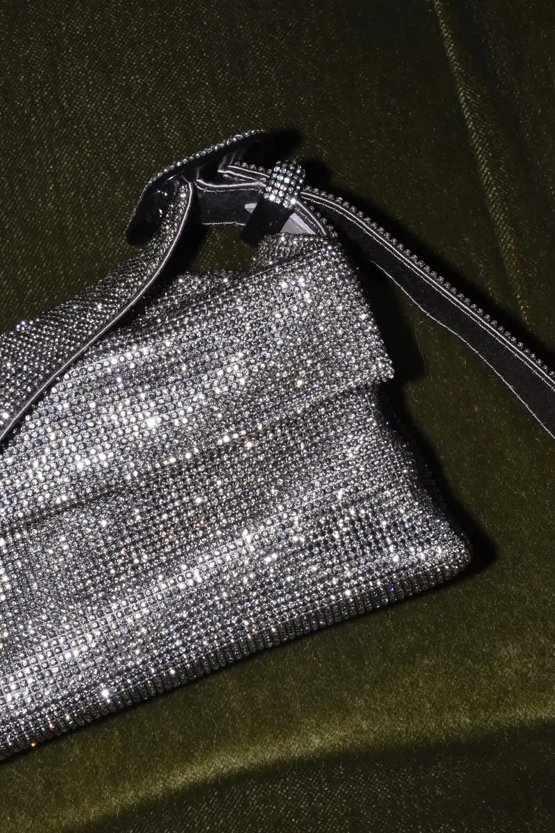 Benedetta Bruzziches - Tas - Vitty Mignon - Rhinestone Mesh/Silver Shadow
