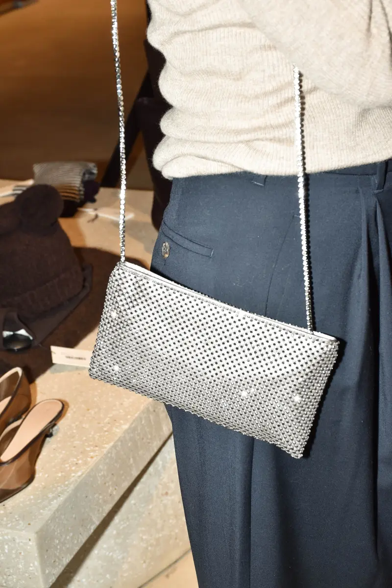 Benedetta Bruzziches - Tas - Your Best Friend La Petite - Rhinestone Mesh/Crystal On Silver