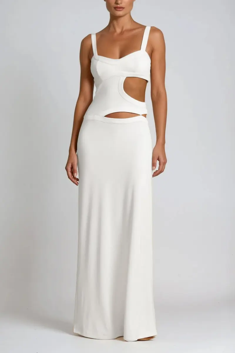 Berny Cutout Spaghetti Maxi Dress