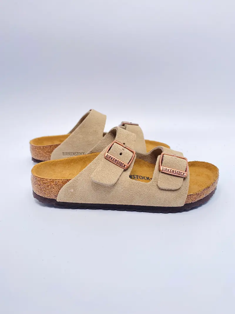 Birkenstock arizona kids taupe suede
