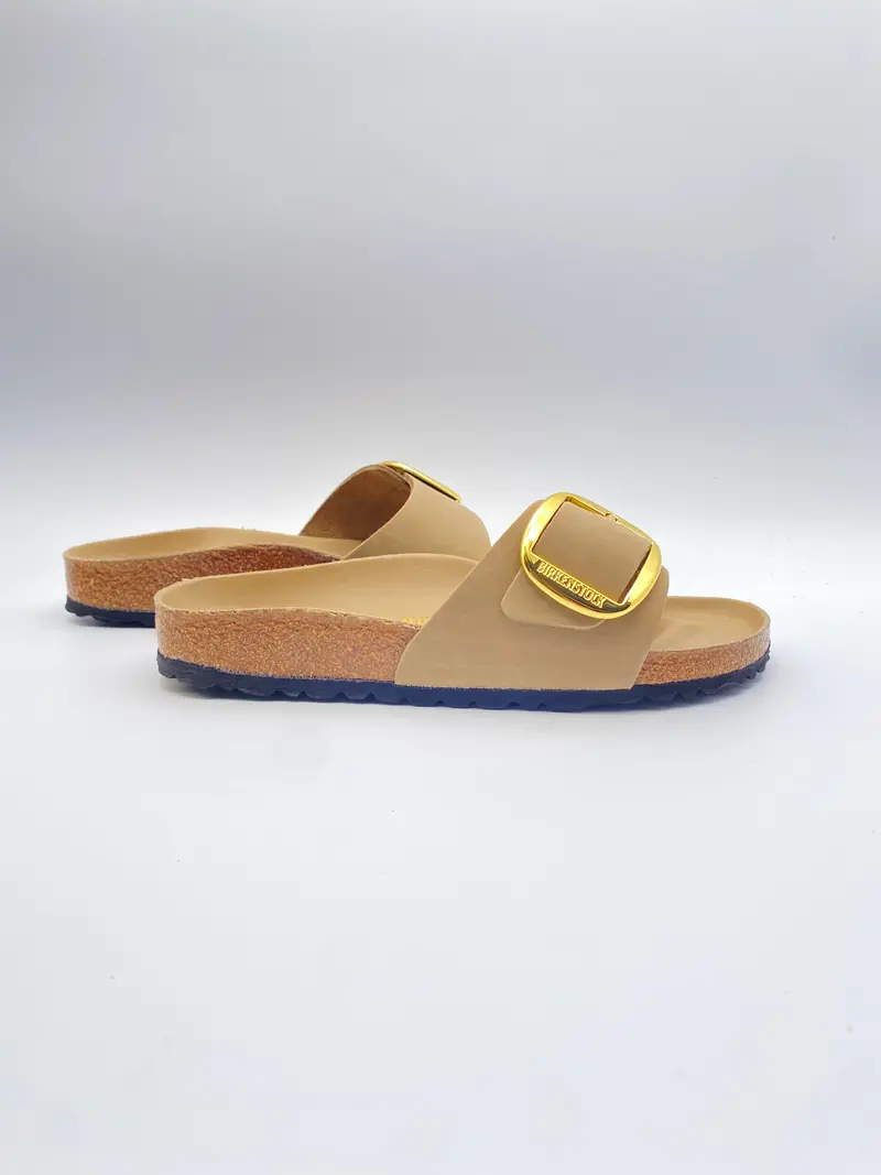 Birkenstock Madrid Big Buckle tabacco brown