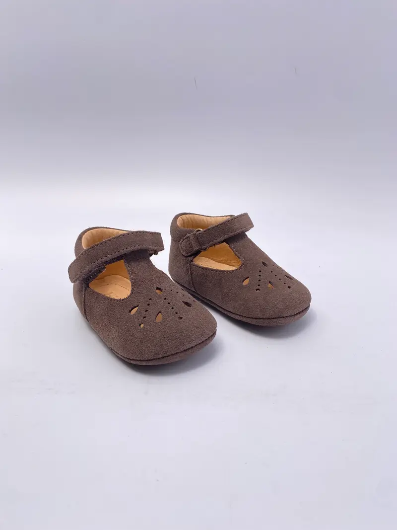 Bisgaard open baby schoentjes bloom dark brown