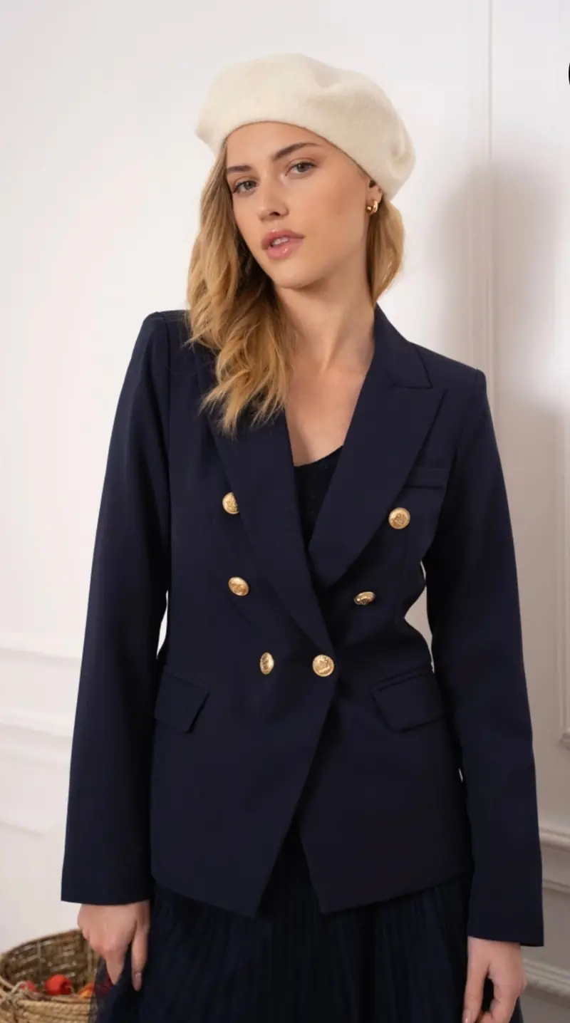 Blazer gouden knoop