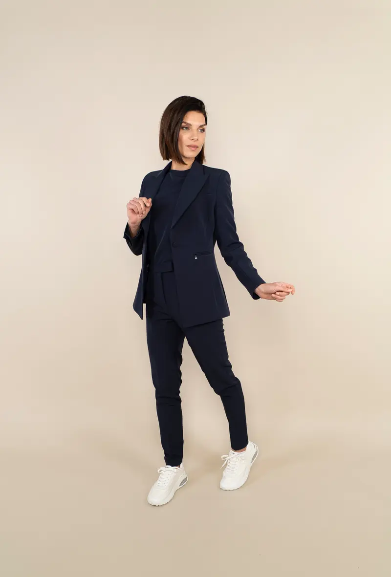 BLAZER LONG MODEL - navy blue