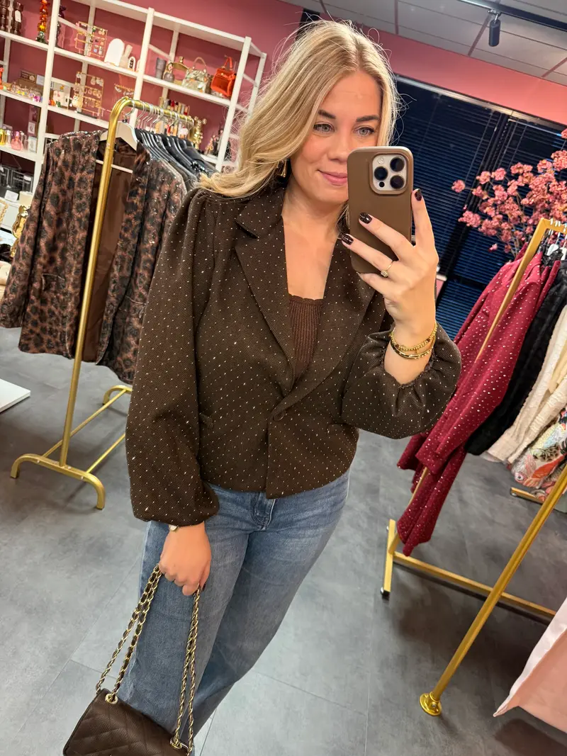 Blazer Sara bruin
