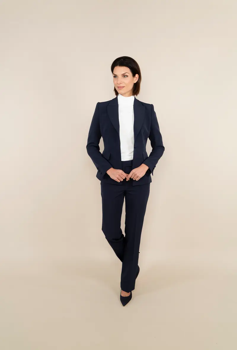 BLAZER SHORT MODEL - navy blue