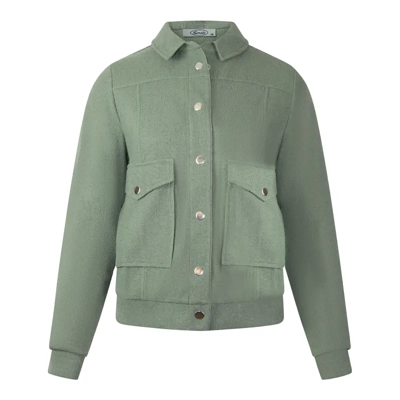 Blazer Uni Dark Green Kraag