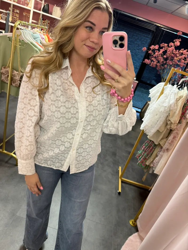 Blouse in de kleur wit