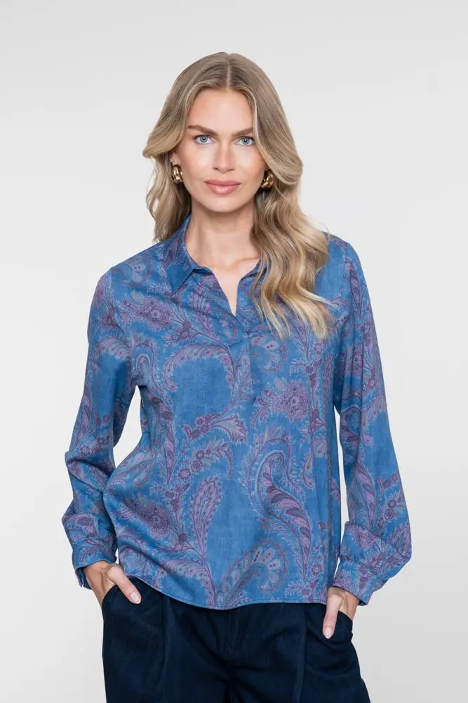 Blouse met Paisleyprint